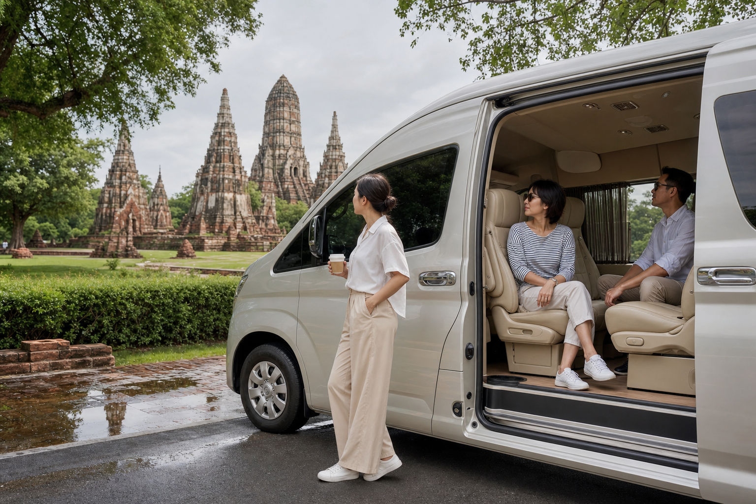 Comfortable Bangkok to Ayutthaya heritage day by private van