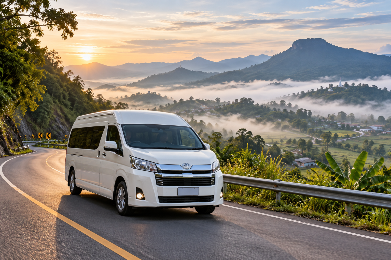 Bangkok to Phetchabun and Khao Kho by private van: a cooler mountain route plan.