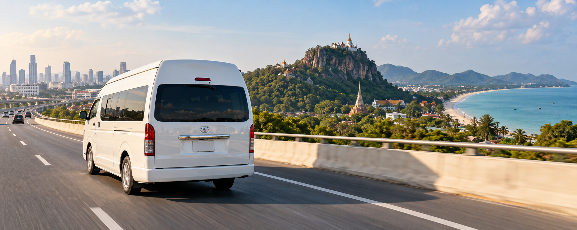 Bangkok to Phetchaburi and Cha-am by private van: heritage, caves, and a softer coast day.