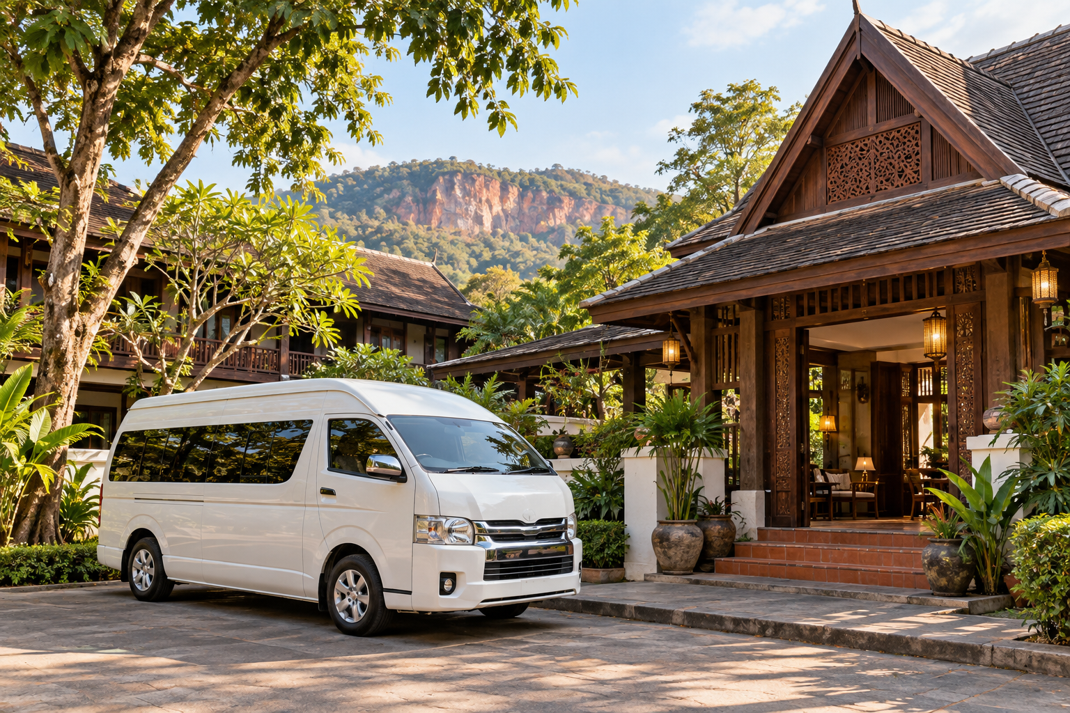 Phrae by private van: heritage houses, sandstone scenery and an overnight stop