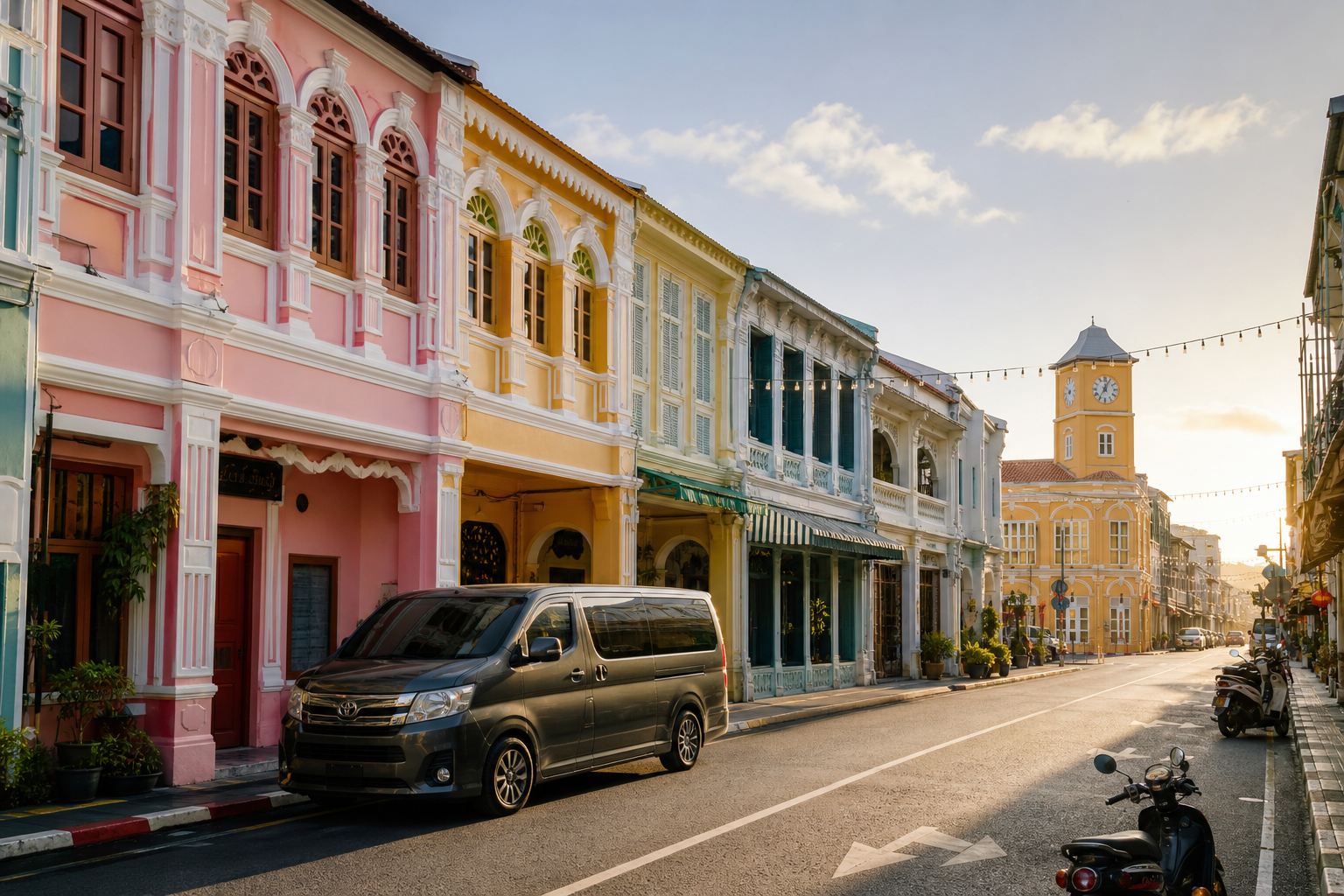 How to connect Phuket Old Town and coastal viewpoints without rushing.