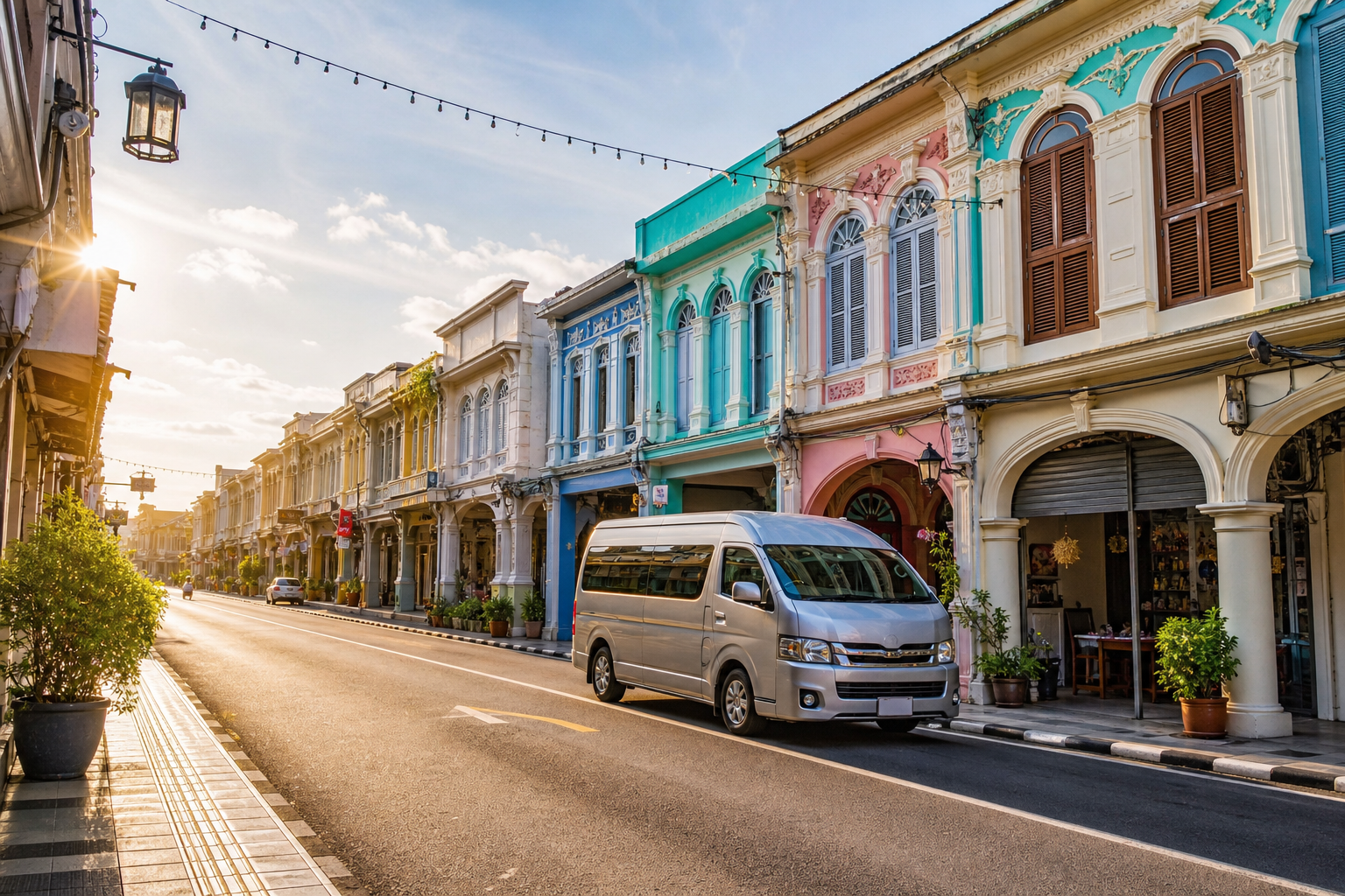 How to connect Phuket Old Town and coastal viewpoints without rushing.