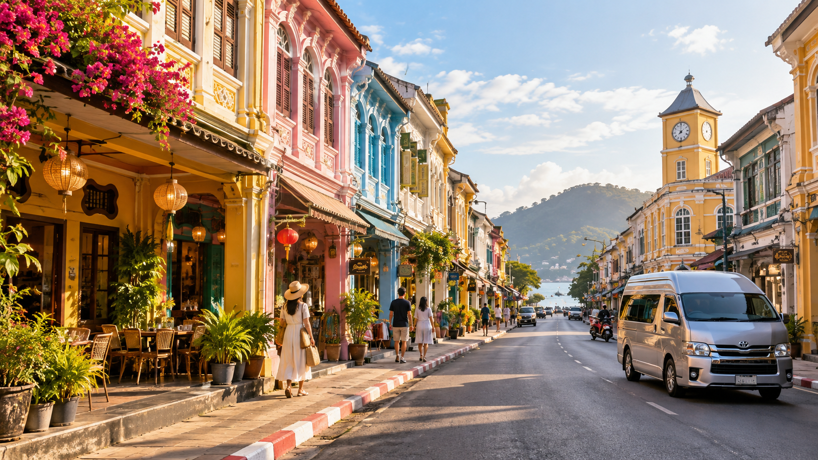 How to connect Phuket Old Town and coastal viewpoints without rushing.