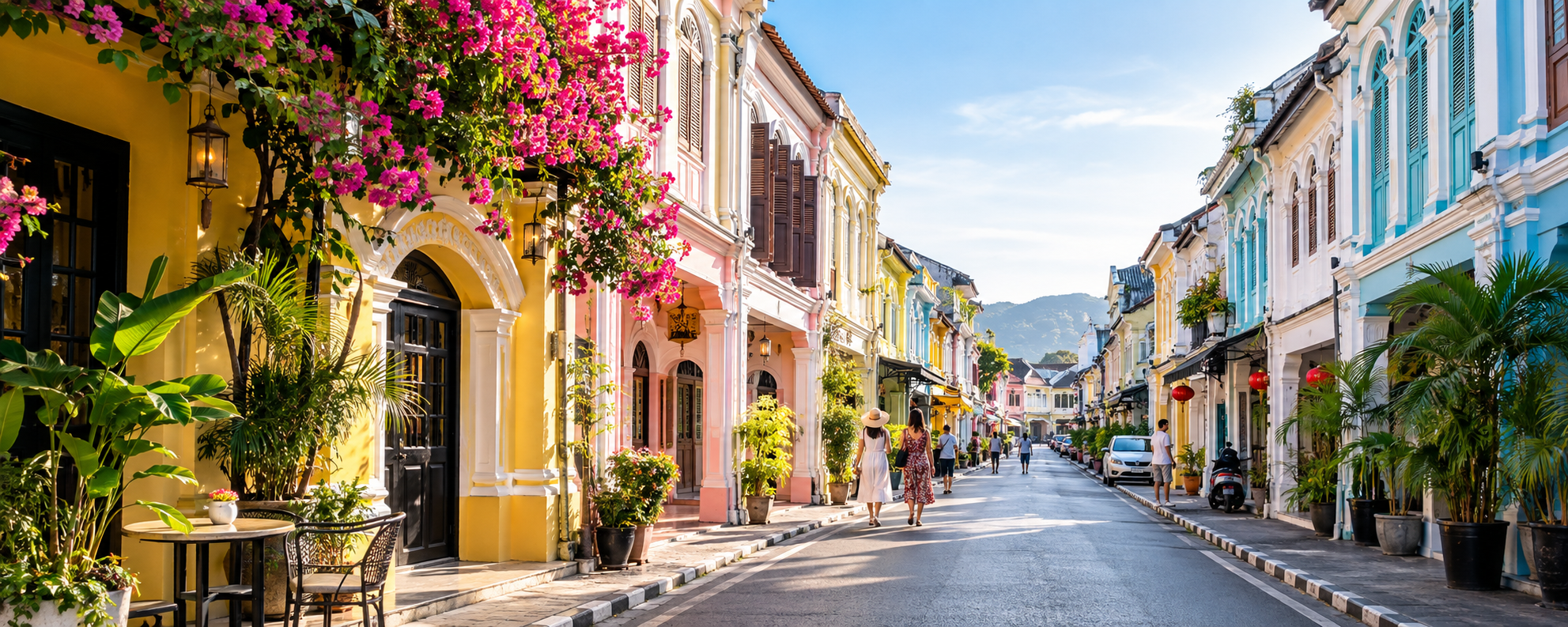 How to connect Phuket Old Town and coastal viewpoints without rushing.