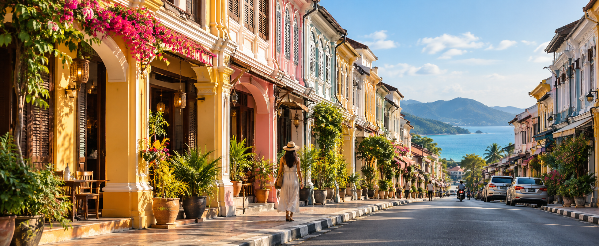 How to connect Phuket Old Town and coastal viewpoints without rushing.