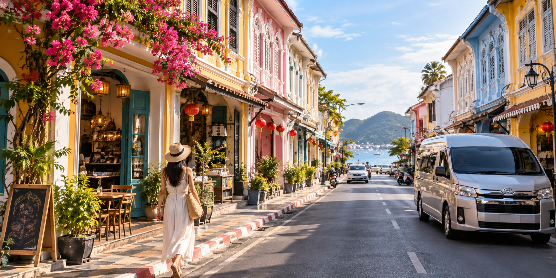 How to connect Phuket Old Town and coastal viewpoints without rushing.