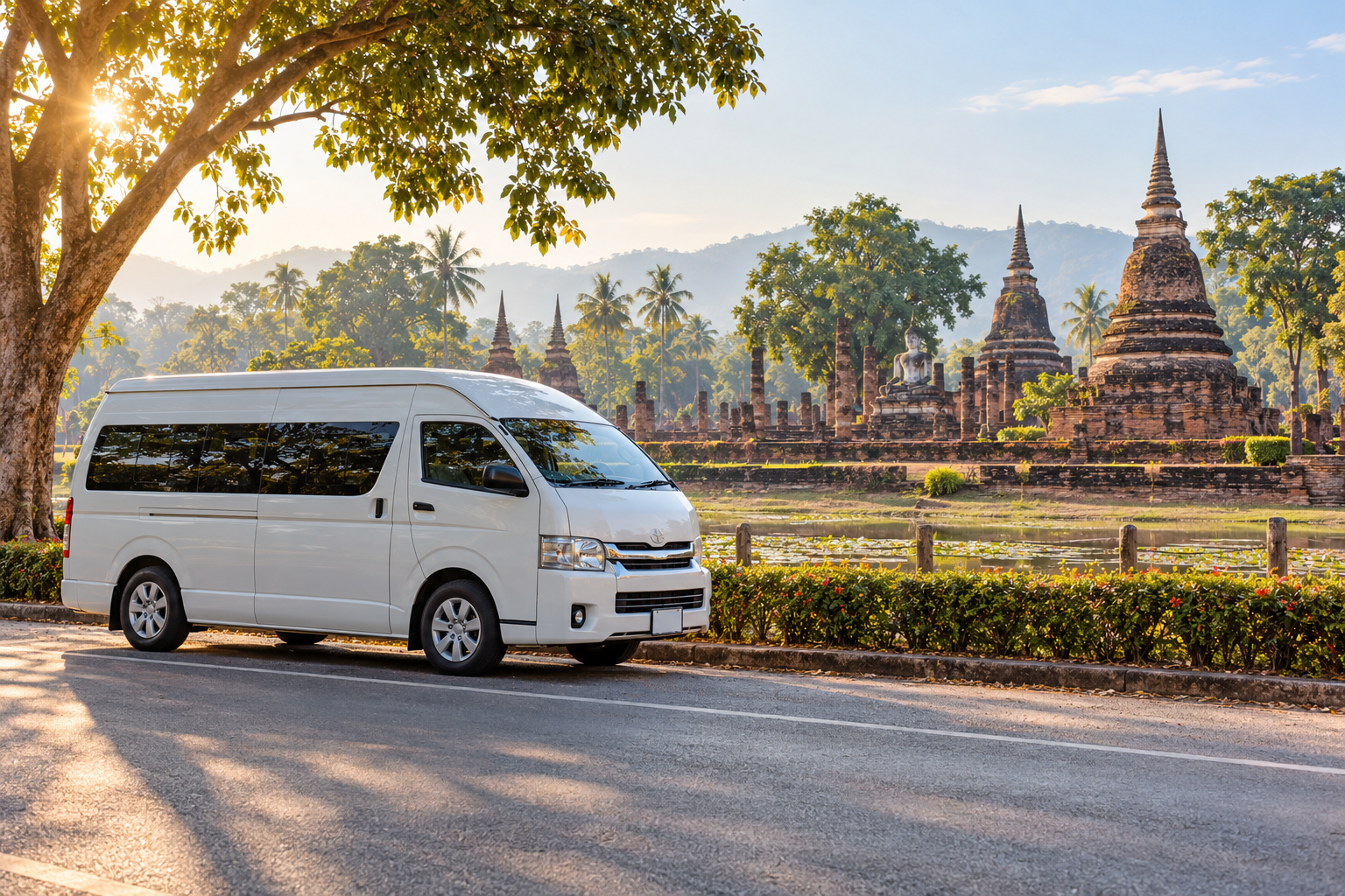 Sukhothai and Si Satchanalai by private van: one day or two?